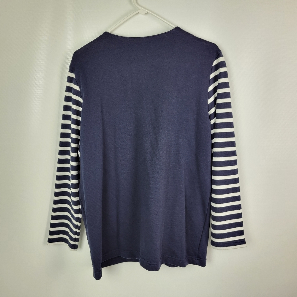 Alfred Dunner Cotton Nautical Sweater Sz Large - Picture 4 of 8